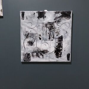 Black and White abstract 14x14